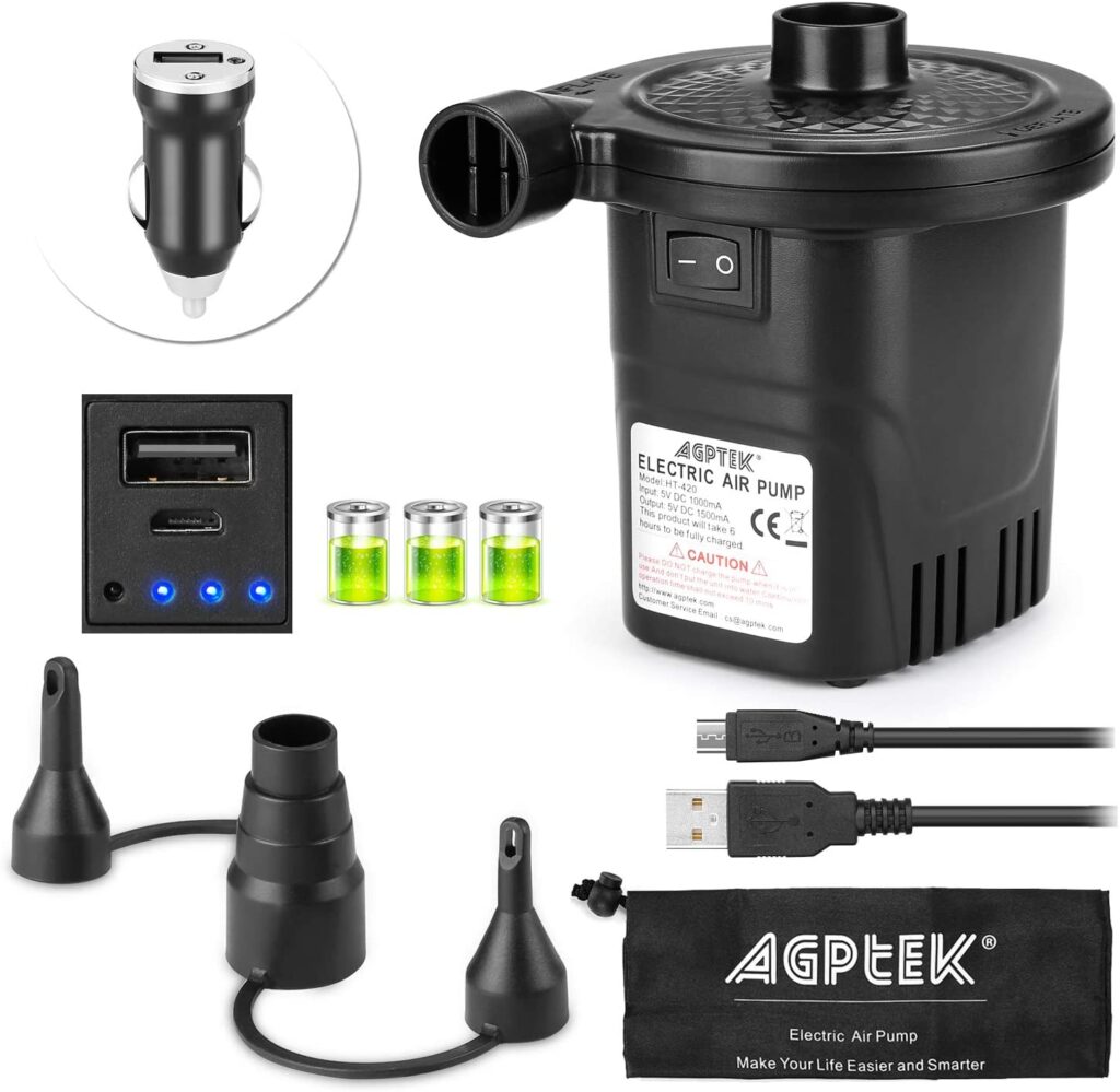 AGPTEK- Best Small, Lightweight & Portable Electric Air Pump